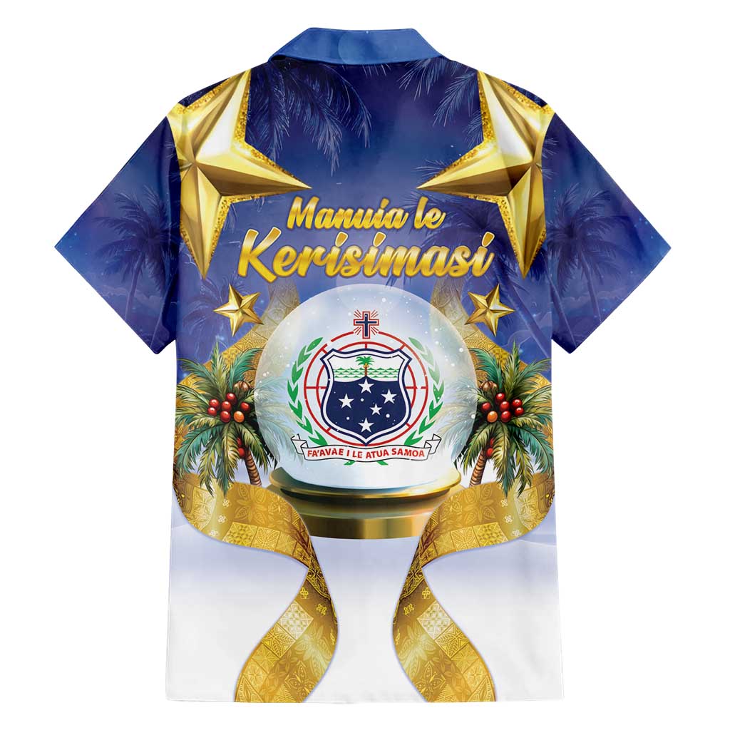 Samoa Christmas Hawaiian Shirt Snow Globe With Samoan Santa LT05 - Polynesian Pride
