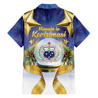 Samoa Christmas Hawaiian Shirt Snow Globe With Samoan Santa LT05 - Polynesian Pride