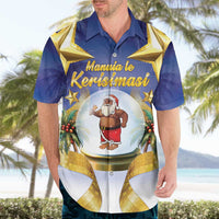 Samoa Christmas Hawaiian Shirt Snow Globe With Samoan Santa LT05 - Polynesian Pride