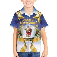 Samoa Christmas Hawaiian Shirt Snow Globe With Samoan Santa LT05 - Polynesian Pride