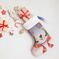 American Samoa Christmas Stocking Seashell Santa Beach Vibes - Polynesian Pride