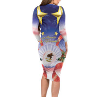 American Samoa Christmas Family Matching Long Sleeve Bodycon Dress and Hawaiian Shirt Seashell Santa Beach Vibes LT05 - Polynesian Pride