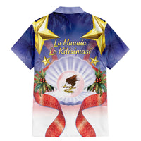 American Samoa Christmas Family Matching Mermaid Dress and Hawaiian Shirt Seashell Santa Beach Vibes LT05 - Polynesian Pride
