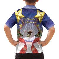 American Samoa Christmas Family Matching Off Shoulder Short Dress and Hawaiian Shirt Seashell Santa Beach Vibes LT05 - Polynesian Pride