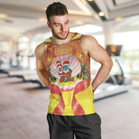 French Polynesia Christmas Men Tank Top Seashell Santa Beach Vibes - Polynesian Pride