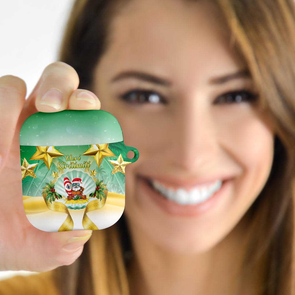 Cook Islands Christmas AirPods Case Seashell Santa Beach Vibes - Polynesian Pride