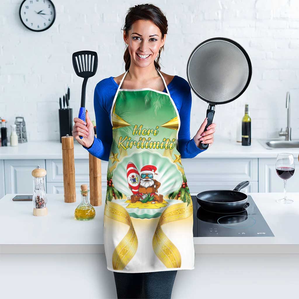 Cook Islands Christmas Apron Seashell Santa Beach Vibes - Polynesian Pride