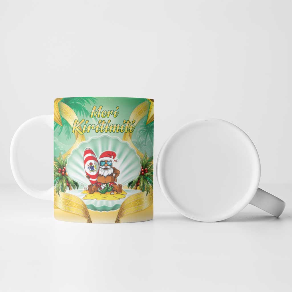 Cook Islands Christmas Ceramic Mug Seashell Santa Beach Vibes - Polynesian Pride