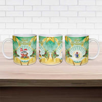Cook Islands Christmas Ceramic Mug Seashell Santa Beach Vibes - Polynesian Pride