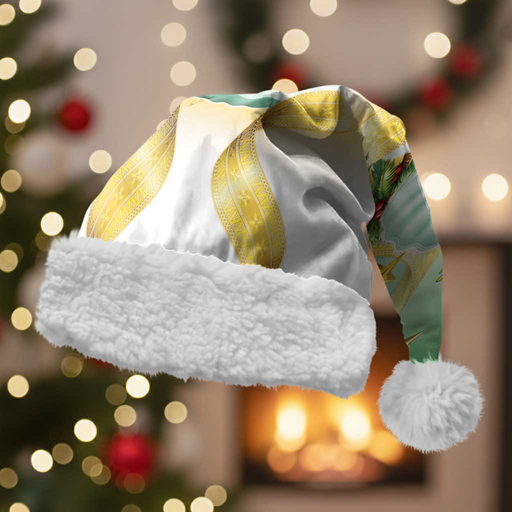 Cook Islands Christmas Santa Hat Seashell Santa Beach Vibes - Polynesian Pride