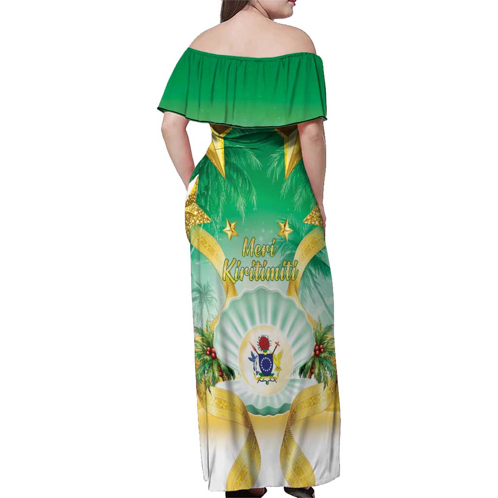 Cook Islands Christmas Family Matching Off Shoulder Maxi Dress and Hawaiian Shirt Seashell Santa Beach Vibes LT05 - Polynesian Pride
