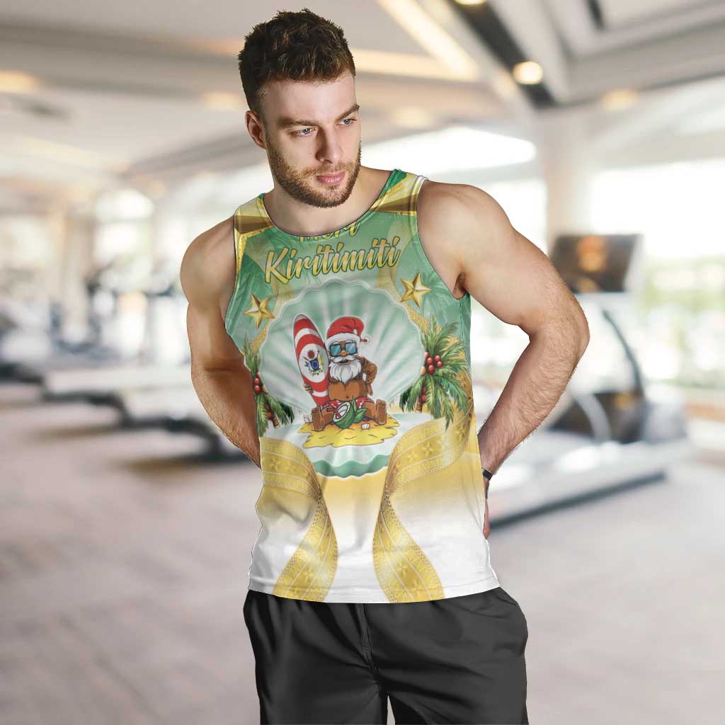 Cook Islands Christmas Men Tank Top Seashell Santa Beach Vibes - Polynesian Pride