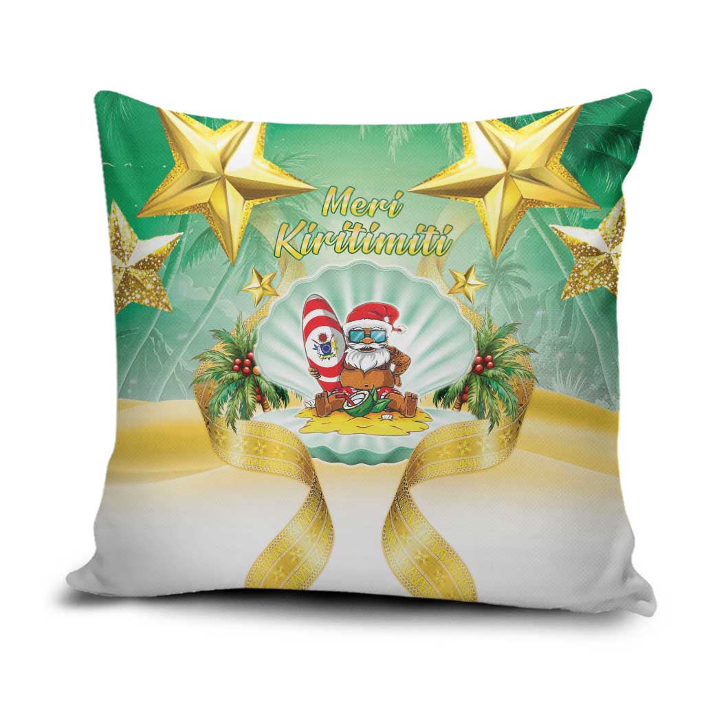 Cook Islands Christmas Pillow Cover Seashell Santa Beach Vibes LT05 Green - Polynesian Pride