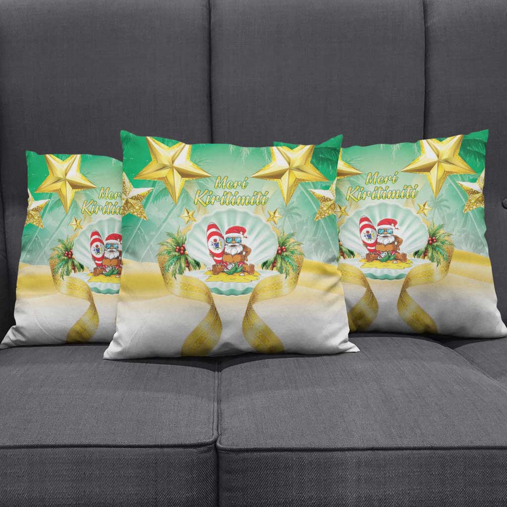 Cook Islands Christmas Pillow Cover Seashell Santa Beach Vibes LT05 - Polynesian Pride
