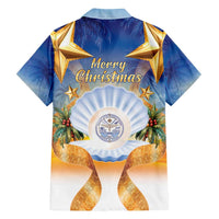Marshall Islands Christmas Family Matching Long Sleeve Bodycon Dress and Hawaiian Shirt Seashell Santa Beach Vibes LT05 - Polynesian Pride