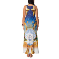 Marshall Islands Christmas Family Matching Tank Maxi Dress and Hawaiian Shirt Seashell Santa Beach Vibes LT05 - Polynesian Pride