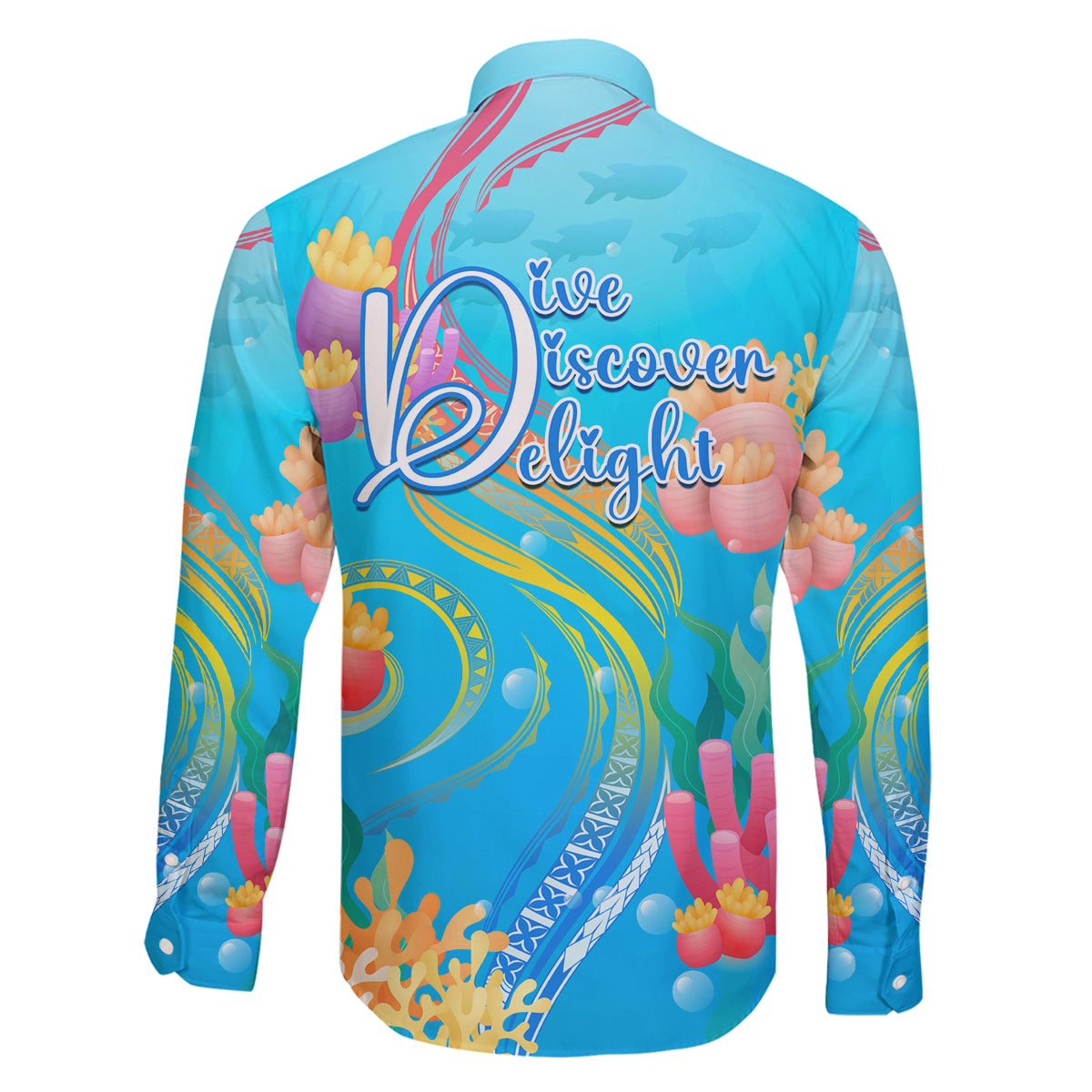 Under The Sea Scuba Diving Family Matching Mermaid Dress and Hawaiian Shirt Polynesian Pattern LT05 - Polynesian Pride