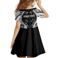 Personalised Remember Samoa Black Saturday Family Matching Off The Shoulder Long Sleeve Dress and Hawaiian Shirt Samoa Mo Samoa - Polynesian Pride