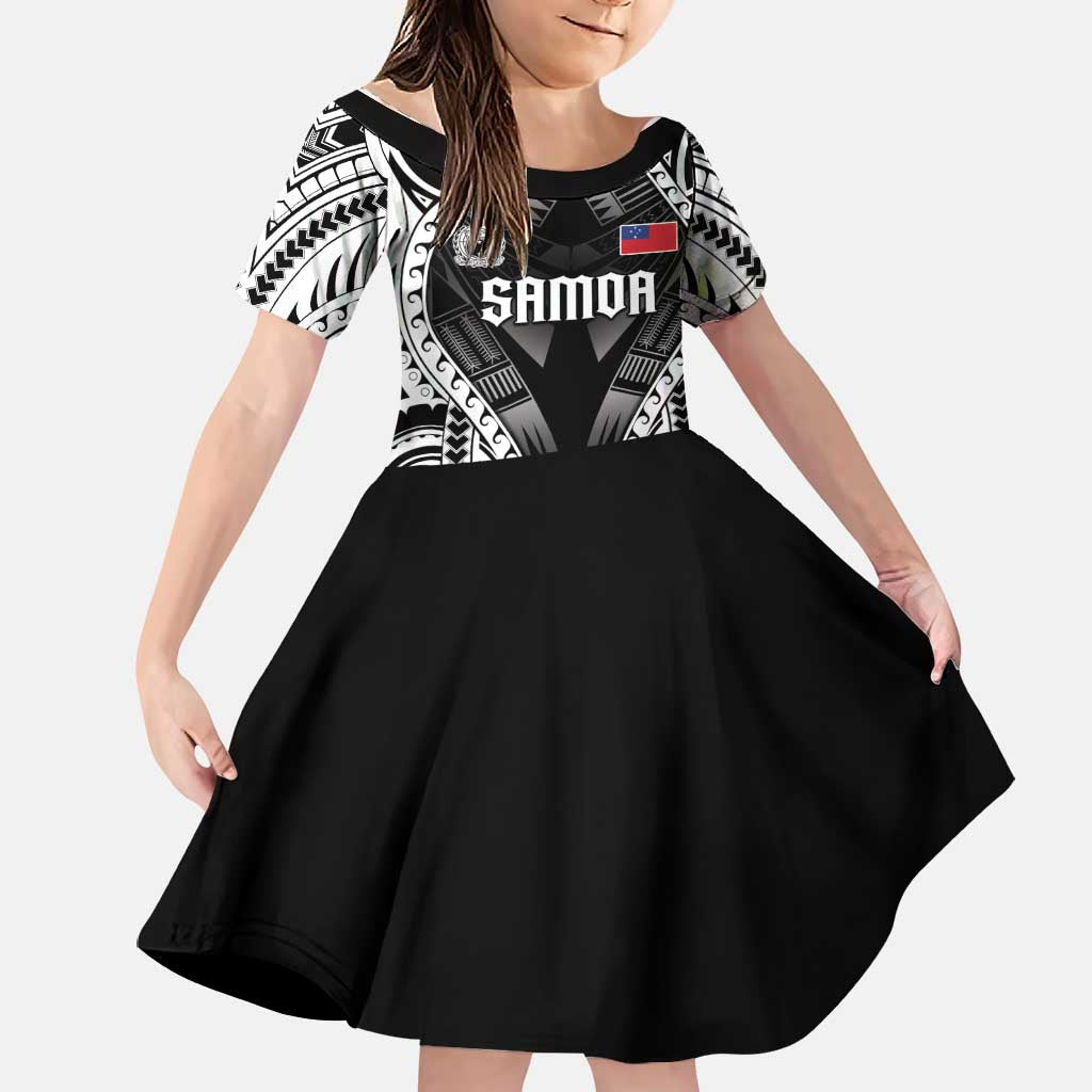 Personalised Remember Samoa Black Saturday Family Matching Off Shoulder Maxi Dress and Hawaiian Shirt Samoa Mo Samoa - Polynesian Pride