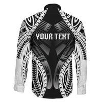 Personalised Remember Samoa Black Saturday Family Matching Off Shoulder Maxi Dress and Hawaiian Shirt Samoa Mo Samoa - Polynesian Pride