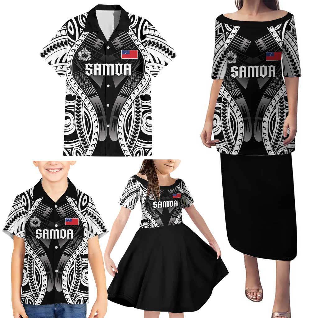 Personalised Remember Samoa Black Saturday Family Matching Puletasi and Hawaiian Shirt Samoa Mo Samoa - Polynesian Pride