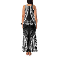 Personalised Remember Samoa Black Saturday Family Matching Tank Maxi Dress and Hawaiian Shirt Samoa Mo Samoa - Polynesian Pride