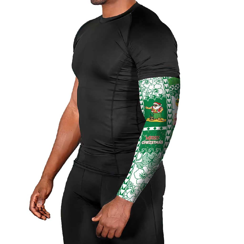 Norfolk Island Christmas Arm Sleeves Festive Beach Vibes - Polynesian Pride