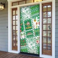 Norfolk Island Christmas Door Cover Festive Beach Vibes LT05 - Polynesian Pride