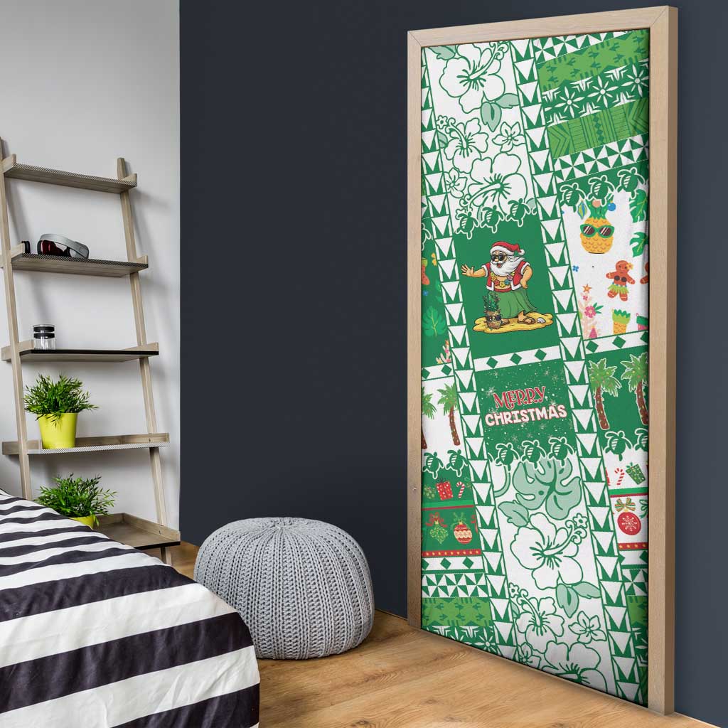 Norfolk Island Christmas Door Cover Festive Beach Vibes LT05 - Polynesian Pride