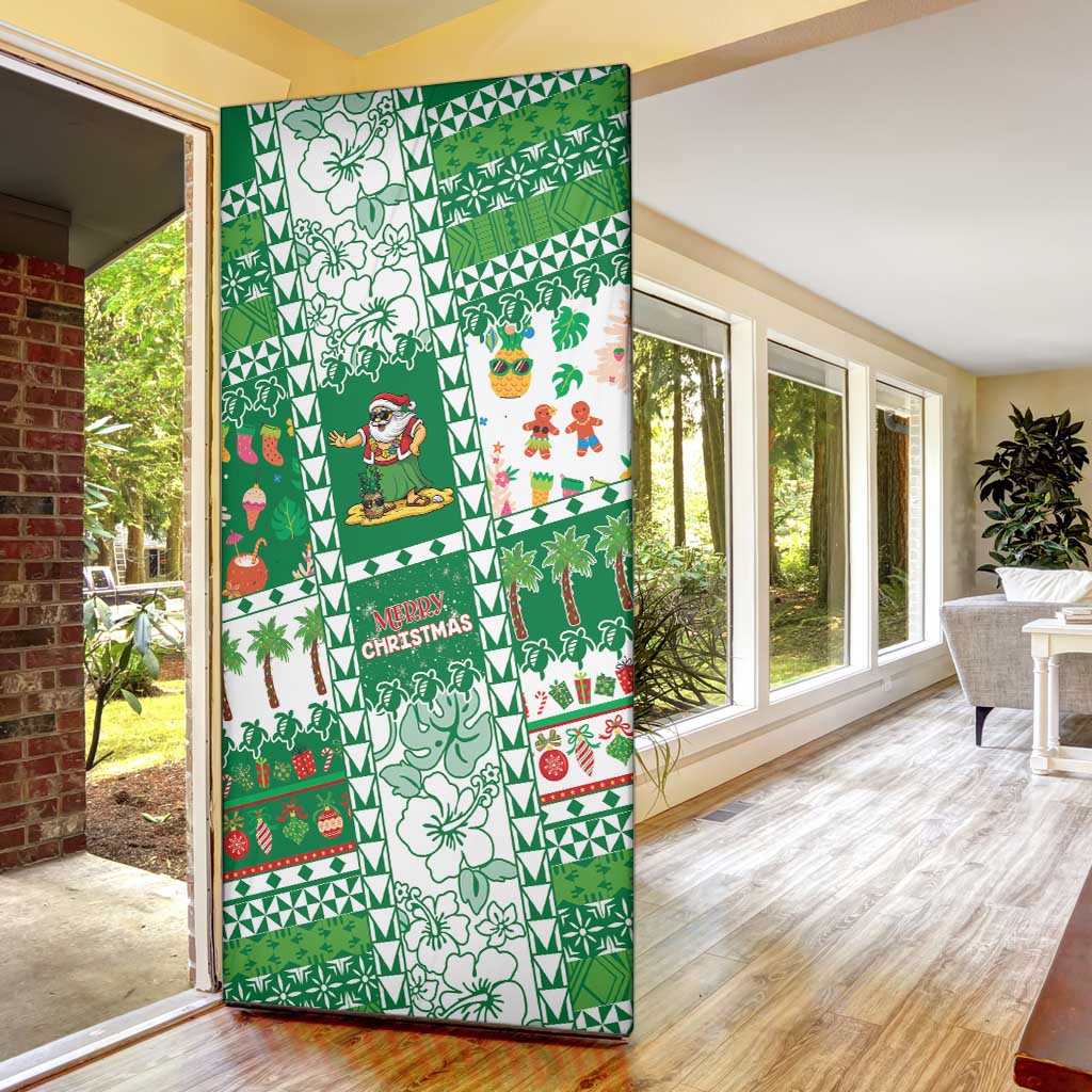 Norfolk Island Christmas Door Cover Festive Beach Vibes LT05 - Polynesian Pride