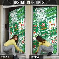 Norfolk Island Christmas Door Cover Festive Beach Vibes LT05 - Polynesian Pride