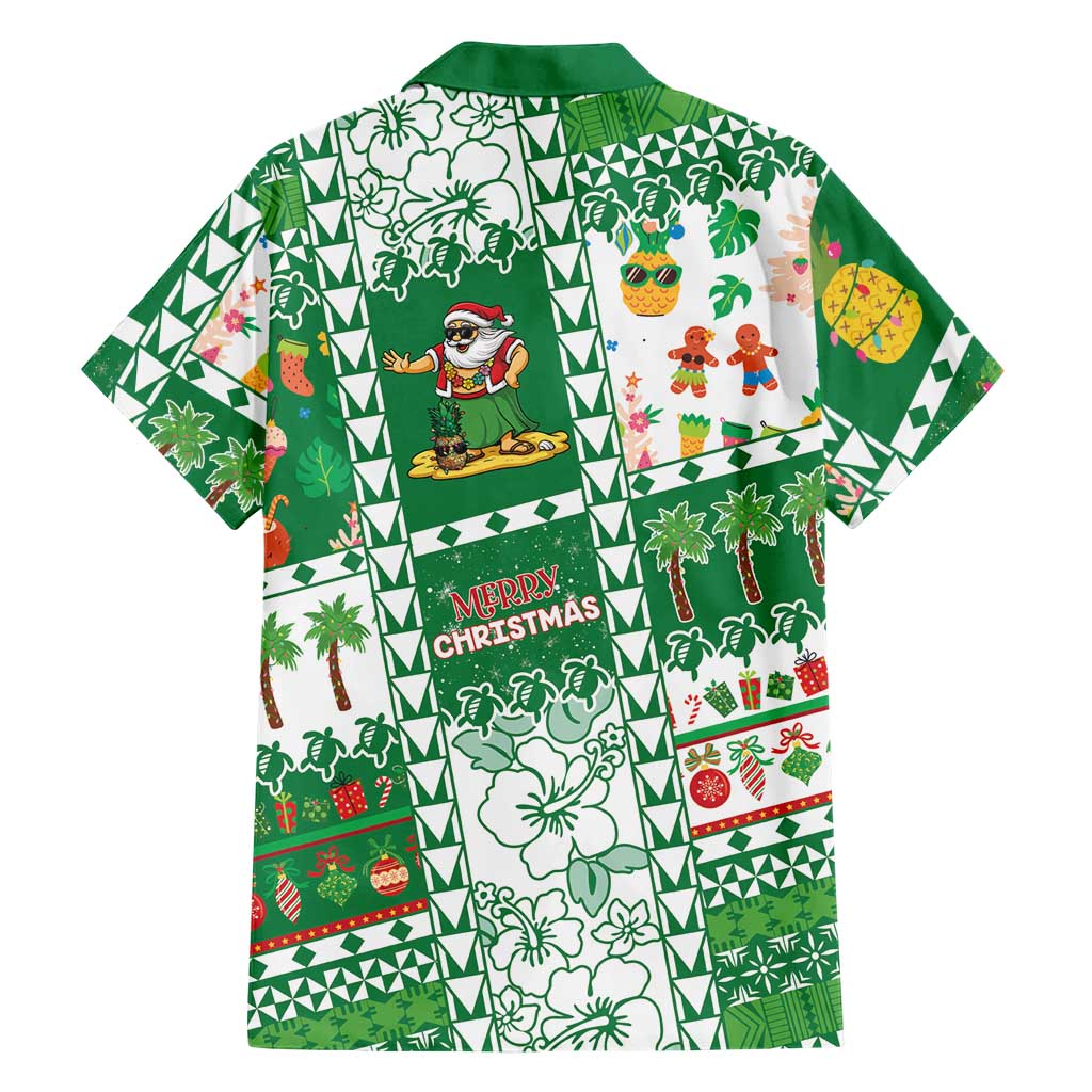 Norfolk Island Christmas Family Matching Mermaid Dress and Hawaiian Shirt Festive Beach Vibes LT05 - Polynesian Pride