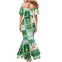 Norfolk Island Christmas Family Matching Mermaid Dress and Hawaiian Shirt Festive Beach Vibes LT05 - Polynesian Pride