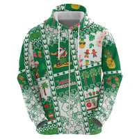 Norfolk Island Christmas Hoodie Festive Beach Vibes - Polynesian Pride