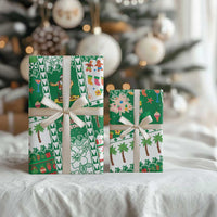 Norfolk Island Christmas Wrapping Paper Festive Beach Vibes LT05 - Polynesian Pride