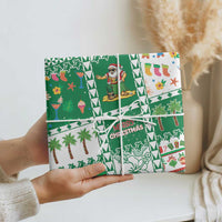 Norfolk Island Christmas Wrapping Paper Festive Beach Vibes LT05 - Polynesian Pride