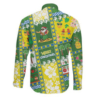 Pitcairn Islands Christmas Family Matching Mermaid Dress and Hawaiian Shirt Festive Beach Vibes LT05 - Polynesian Pride