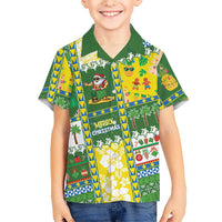 Pitcairn Islands Christmas Family Matching Off The Shoulder Long Sleeve Dress and Hawaiian Shirt Festive Beach Vibes LT05 Son's Shirt Colorful - Polynesian Pride
