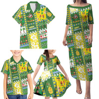 Pitcairn Islands Christmas Family Matching Puletasi and Hawaiian Shirt Festive Beach Vibes LT05 - Polynesian Pride