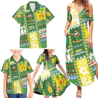 Pitcairn Islands Christmas Family Matching Summer Maxi Dress and Hawaiian Shirt Festive Beach Vibes LT05 - Polynesian Pride