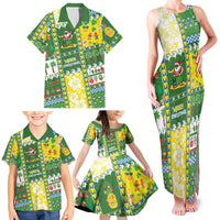 Pitcairn Islands Christmas Family Matching Tank Maxi Dress and Hawaiian Shirt Festive Beach Vibes LT05 - Polynesian Pride