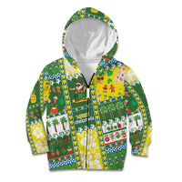 Pitcairn Islands Christmas Kid Hoodie Festive Beach Vibes - Polynesian Pride