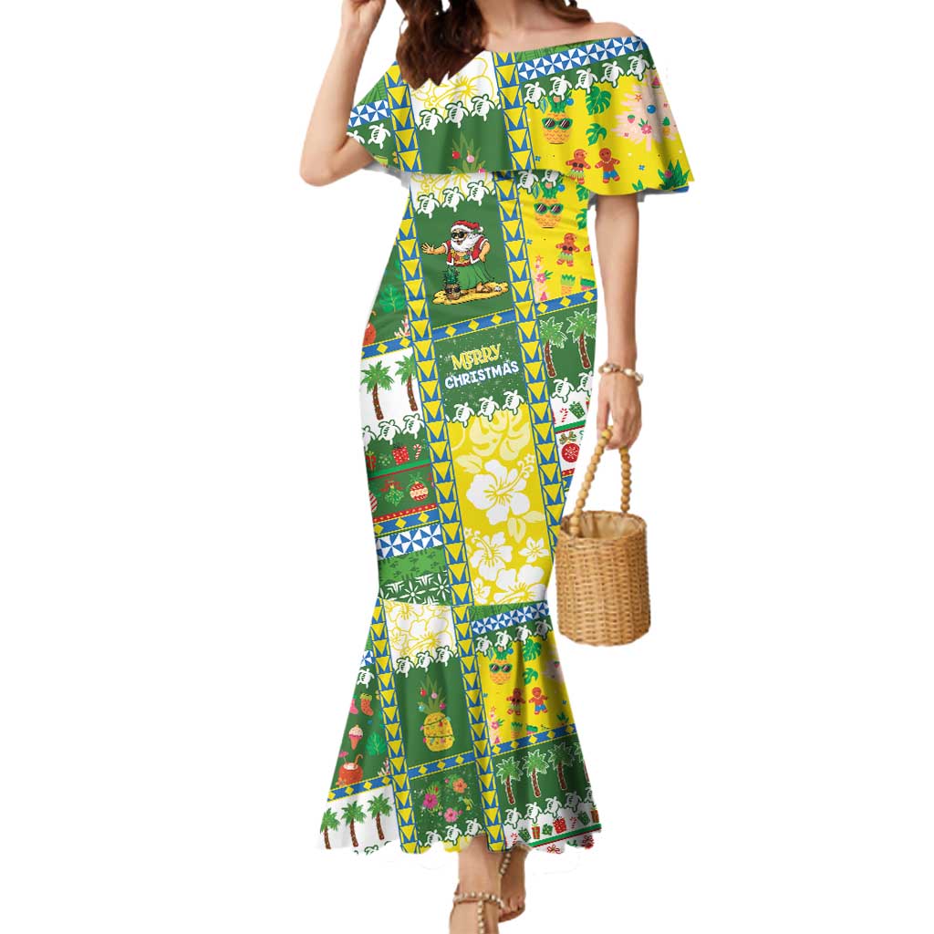 Pitcairn Islands Christmas Mermaid Dress Festive Beach Vibes LT05 Women Colorful - Polynesian Pride