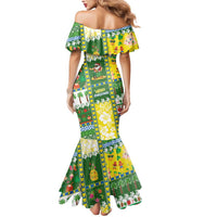 Pitcairn Islands Christmas Mermaid Dress Festive Beach Vibes LT05 - Polynesian Pride
