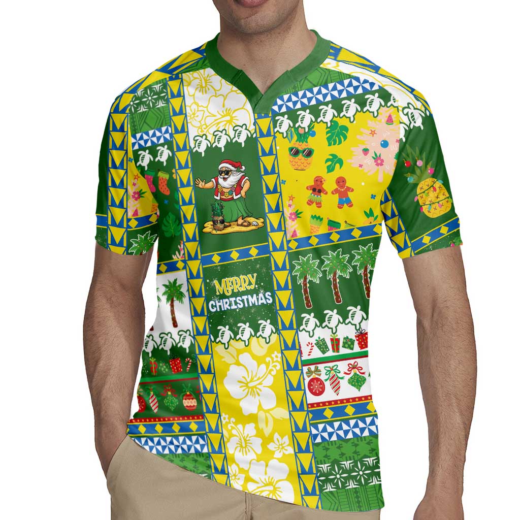 Pitcairn Islands Christmas Rugby Jersey Festive Beach Vibes - Polynesian Pride