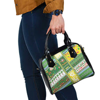 Pitcairn Islands Christmas Shoulder Handbag Festive Beach Vibes - Polynesian Pride