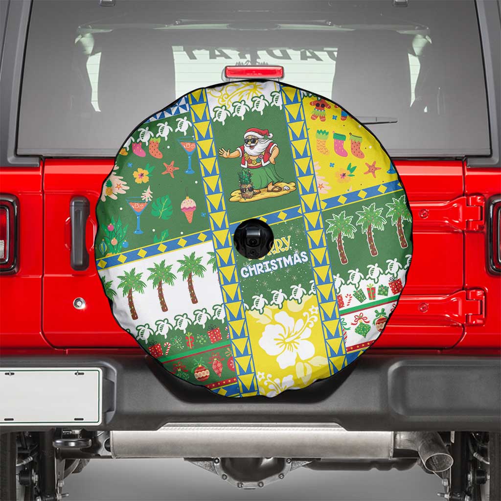 Pitcairn Islands Christmas Spare Tire Cover Festive Beach Vibes LT05 - Polynesian Pride