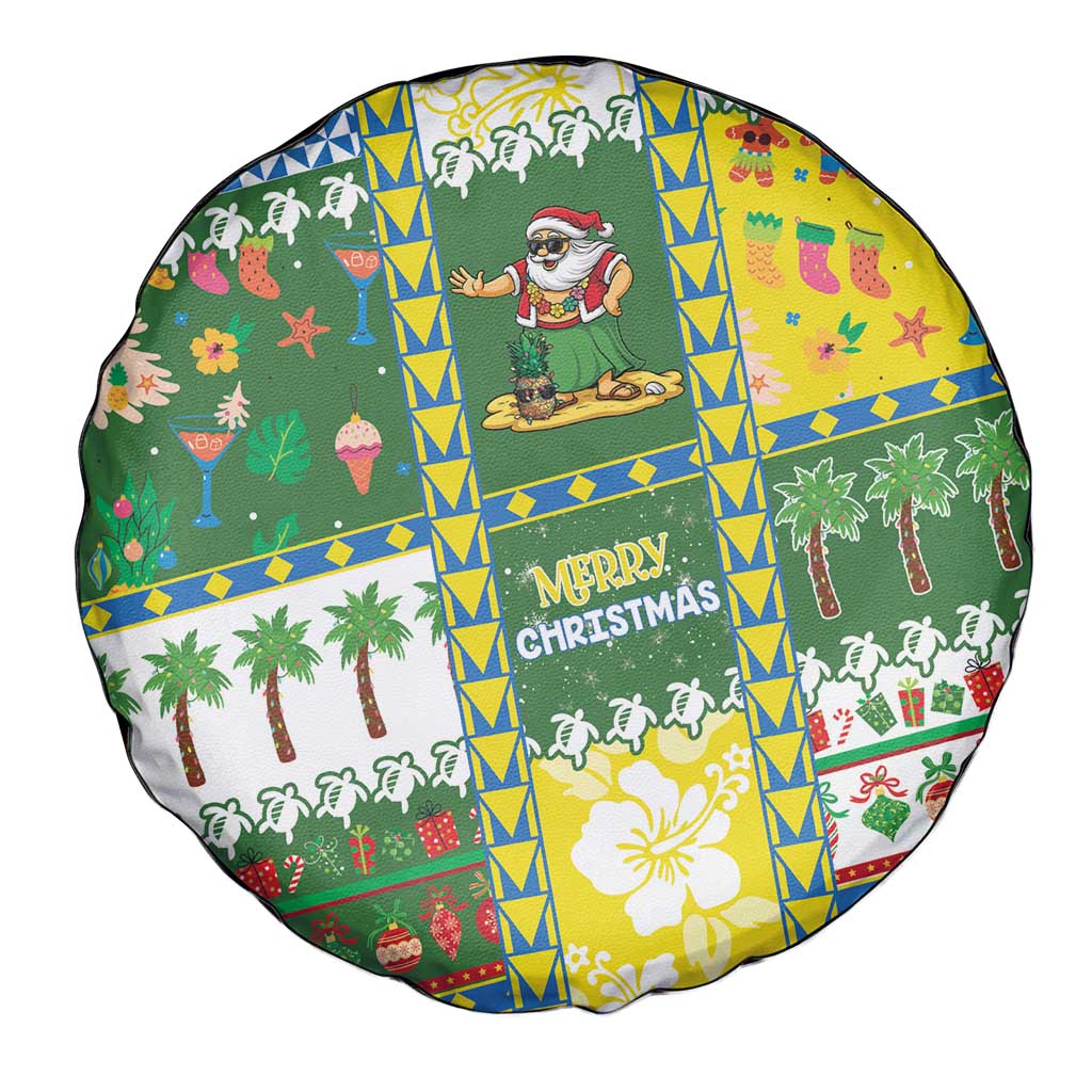 Pitcairn Islands Christmas Spare Tire Cover Festive Beach Vibes LT05 - Polynesian Pride