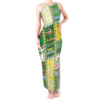 Pitcairn Islands Christmas Tank Maxi Dress Festive Beach Vibes LT05 Women Colorful - Polynesian Pride
