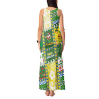 Pitcairn Islands Christmas Tank Maxi Dress Festive Beach Vibes LT05 - Polynesian Pride